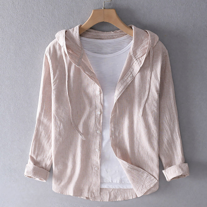 Chloe - Lightweight Hooded Linen Shirt